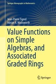 Cover von Value Functions on Simple Algebras, and Associated Graded Rings
