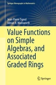Cover von Value Functions on Simple Algebras, and Associated Graded Rings