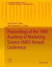 Cover von Proceedings of the 1989 Academy of Marketing Science (AMS) Annual Conference