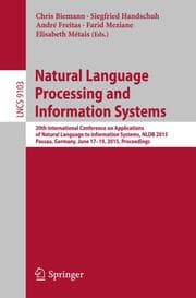 Cover von Natural Language Processing and Information Systems