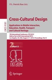 Cover von Cross-Cultural Design: Applications in Mobile Interaction, Education, Health, Tarnsport and Cultural Heritage