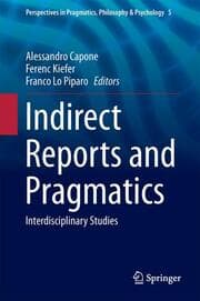 Cover von Indirect Reports and Pragmatics