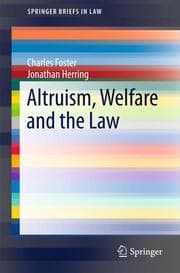 Cover von Altruism, Welfare and the Law