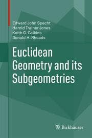Cover von Euclidean Geometry and its Subgeometries