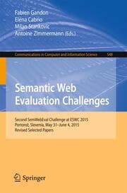 Cover von Semantic Web Evaluation Challenges