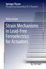 Cover von Strain Mechanisms in Lead-Free Ferroelectrics for Actuators