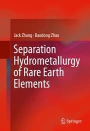 Cover von Separation Hydrometallurgy of Rare Earth Elements