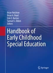 Cover von Handbook of Early Childhood Special Education