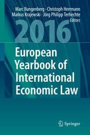 Cover von European Yearbook of International Economic Law 2016
