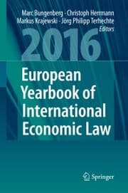 Cover von European Yearbook of International Economic Law 2016