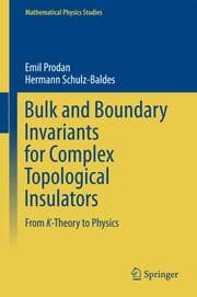 Cover von Bulk and Boundary Invariants for Complex Topological Insulators