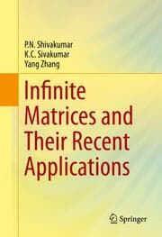 Cover von Infinite Matrices and Their Recent Applications