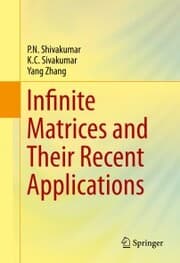 Cover von Infinite Matrices and Their Recent Applications