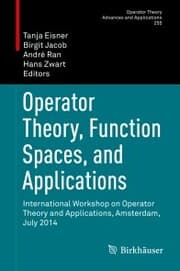 Cover von Operator Theory, Function Spaces, and Applications