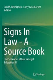 Cover von Signs In Law - A Source Book