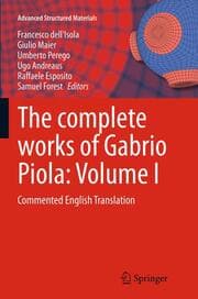 Cover von The complete works of Gabrio Piola: Volume I