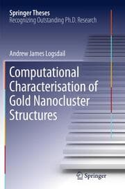 Cover von Computational Characterisation of Gold Nanocluster Structures