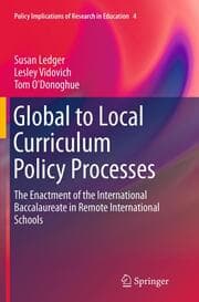 Cover von Global to Local Curriculum Policy Processes