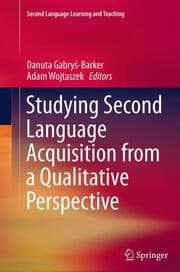 Cover von Studying Second Language Acquisition from a Qualitative Perspective
