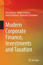 Cover von Modern Corporate Finance, Investments and Taxation