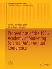 Cover von Proceedings of the 1986 Academy of Marketing Science (AMS) Annual Conference