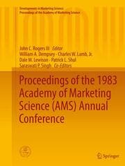 Cover von Proceedings of the 1983 Academy of Marketing Science (AMS) Annual Conference