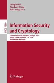 Cover von Information Security and Cryptology