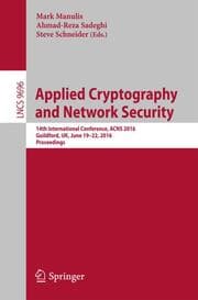 Cover von Applied Cryptography and Network Security