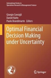 Cover von Optimal Financial Decision Making under Uncertainty