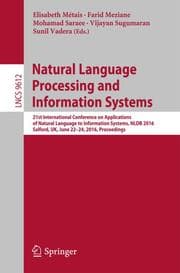 Cover von Natural Language Processing and Information Systems