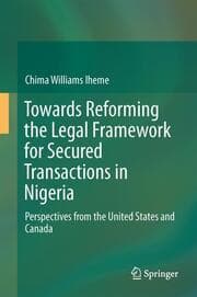 Cover von Towards Reforming the Legal Framework for Secured Transactions in Nigeria