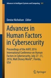 Cover von Advances in Human Factors in Cybersecurity