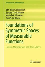 Cover von Foundations of Symmetric Spaces of Measurable Functions