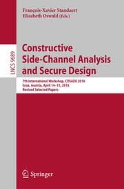 Cover von Constructive Side-Channel Analysis and Secure Design