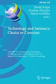 Cover von Technology and Intimacy: Choice or Coercion
