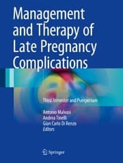 Cover von Management and Therapy of Late Pregnancy Complications