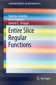Cover von Entire Slice Regular Functions