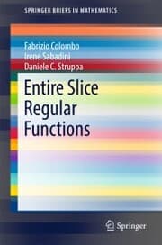 Cover von Entire Slice Regular Functions