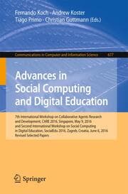 Cover von Advances in Social Computing and Digital Education