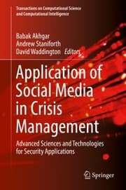 Cover von Application of Social Media in Crisis Management