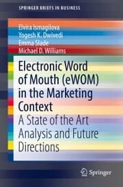 Cover von Electronic Word of Mouth (eWOM) in the Marketing Context