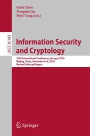 Cover von Information Security and Cryptology