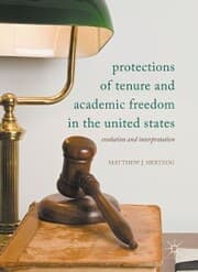 Cover von Protections of Tenure and Academic Freedom in the United States