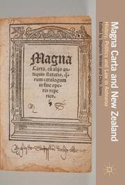 Cover von Magna Carta and New Zealand