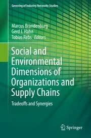 Cover von Social and Environmental Dimensions of Organizations and Supply Chains