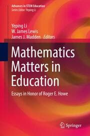 Cover von Mathematics Matters in Education
