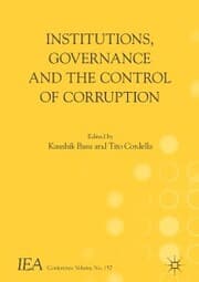 Cover von Institutions, Governance and the Control of Corruption
