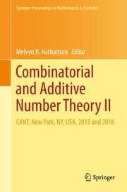 Cover von Combinatorial and Additive Number Theory II