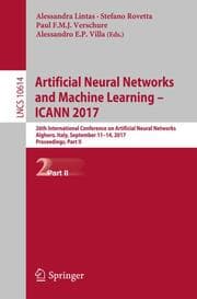 Cover von Artificial Neural Networks and Machine Learning - ICANN 2017