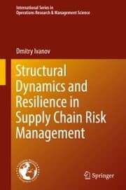 Cover von Structural Dynamics and Resilience in Supply Chain Risk Management